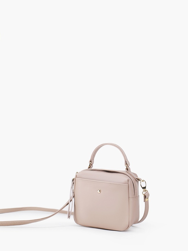 Небольшая сумочка-сэтчел из натуральной кожи