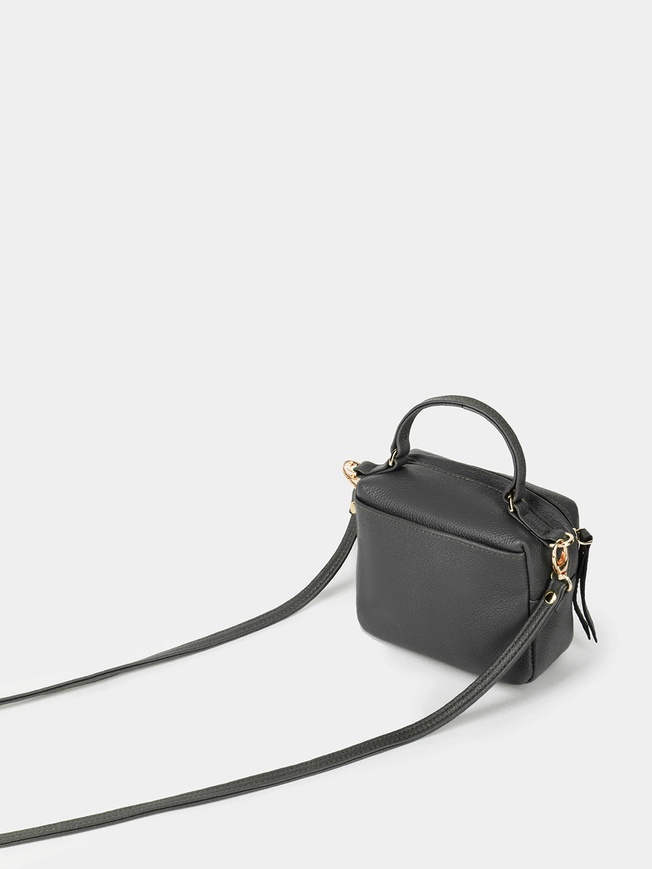 Небольшая сумочка-сэтчел из натуральной кожи