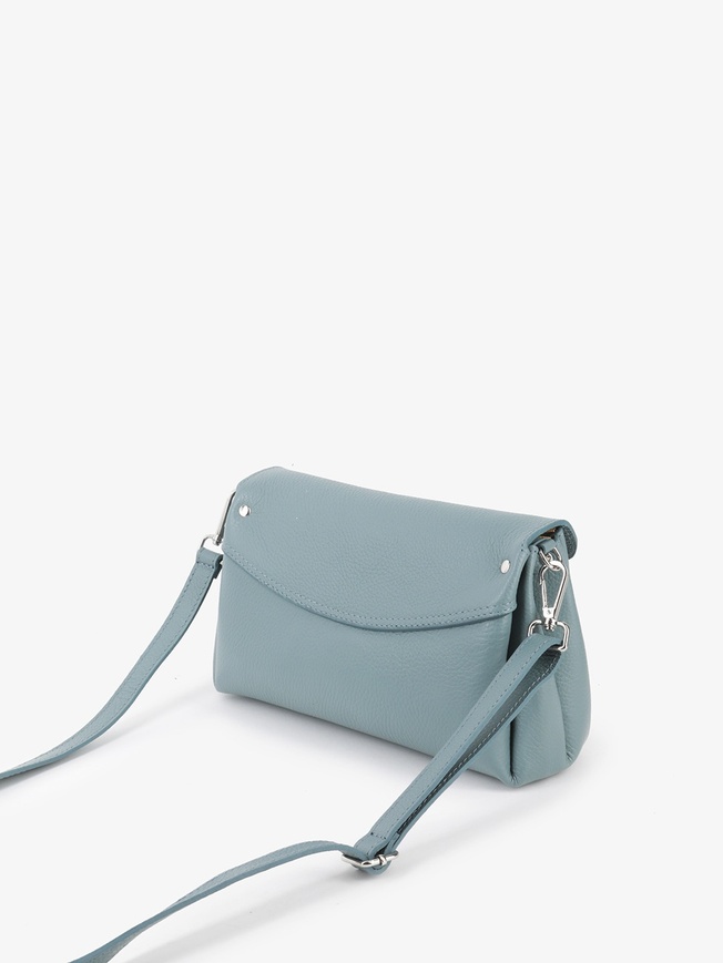 Женская сумка-конверт из мягкой зернистой кожи с клапаном на магните