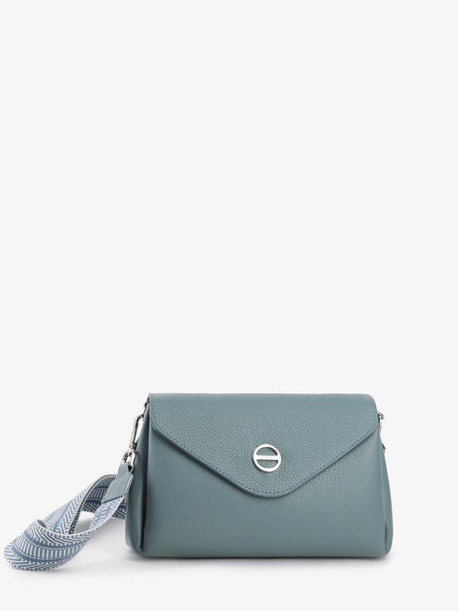 Женская сумка-конверт из мягкой зернистой кожи с клапаном на магните