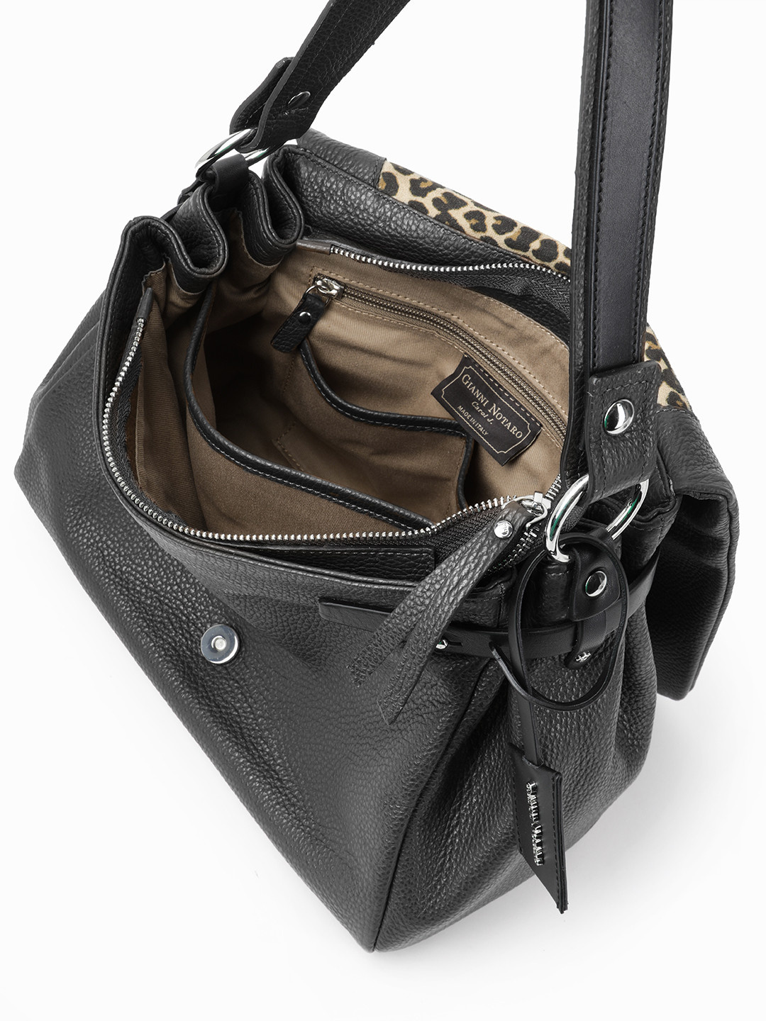 Фото Женская сумка с одной ручкой из мягкой кожи с перекидным клапаном Классические сумки