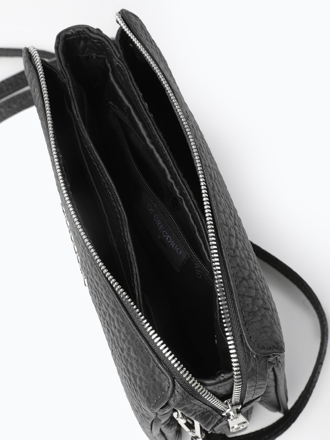 Фото Компактная сумка кросс-боди из мягкой крупнозернистой кожи Сумки кросс-боди