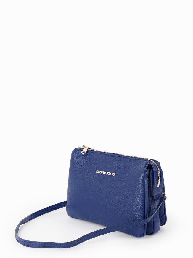 Компактная женская сумка кросс-боди из мягкой зернистой кожи