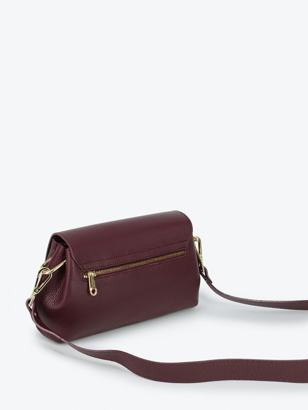 Фото Женская сумка-багет из мягкой мелкозернистой кожи Сумки кросс-боди