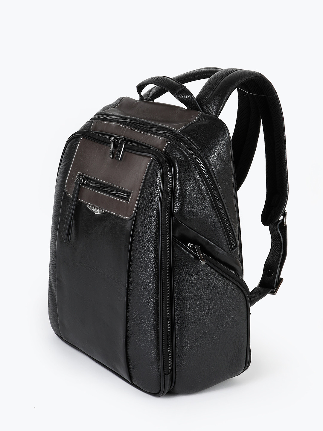Фото Мужской рюкзак из натуральной кожи черного цвета Рюкзаки