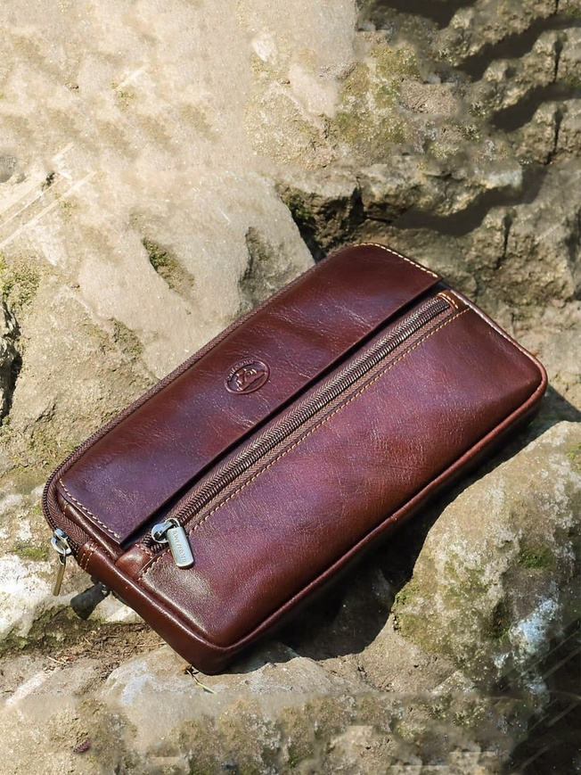 Небольшой мужской клатч из натуральной кожи коллекции 