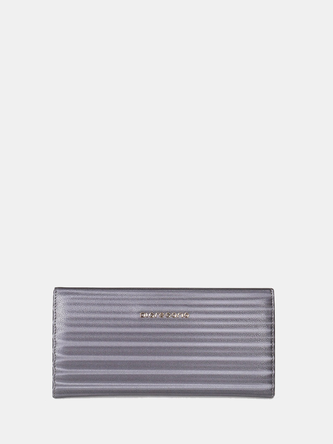 Фото Женский кошелек из мягкой кожи с тиснением под ската на золотистой клипсе Кошельки