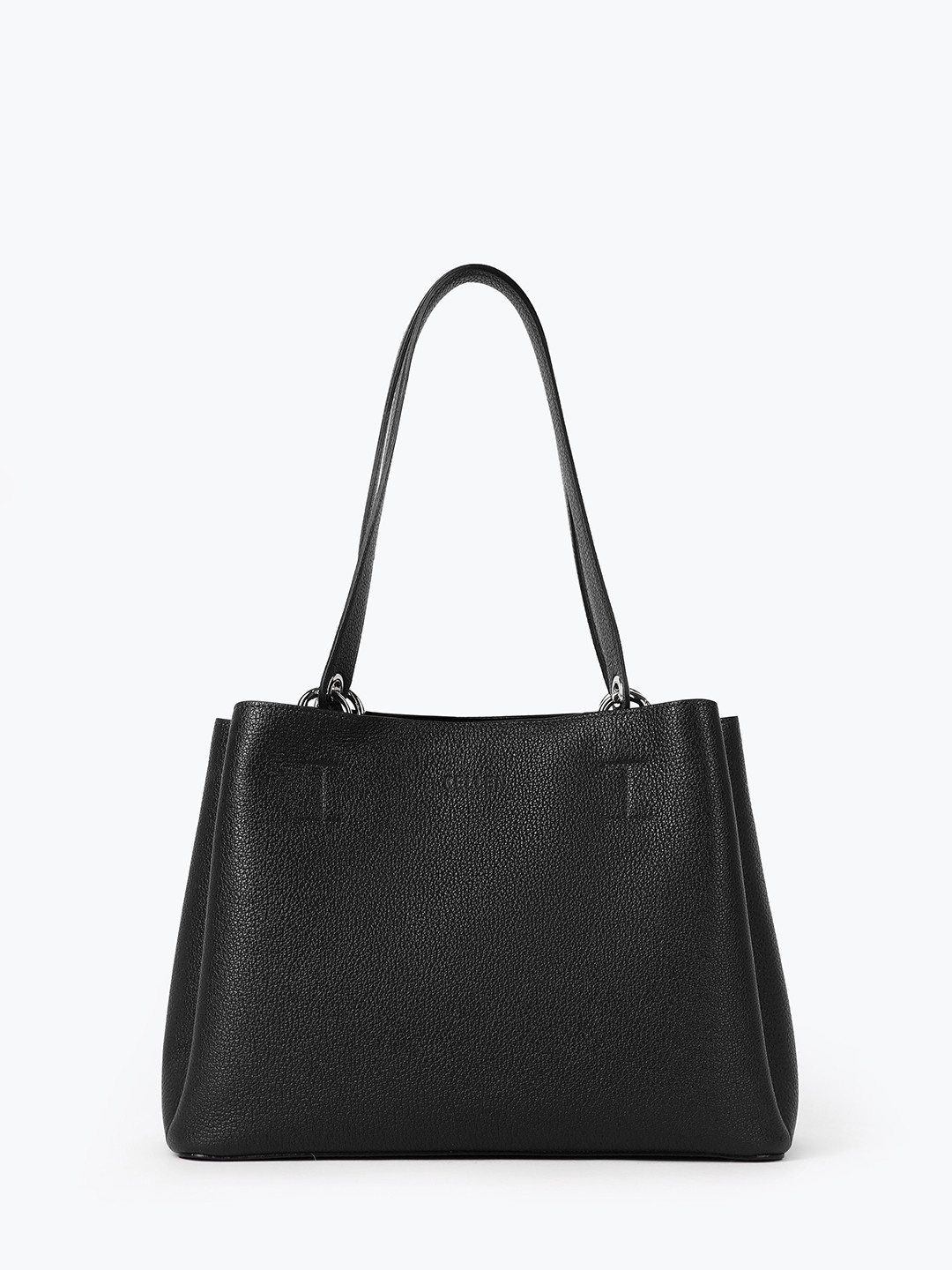 Фото Женская сумка-тоут черного цвета с тремя отделениями Классические сумки