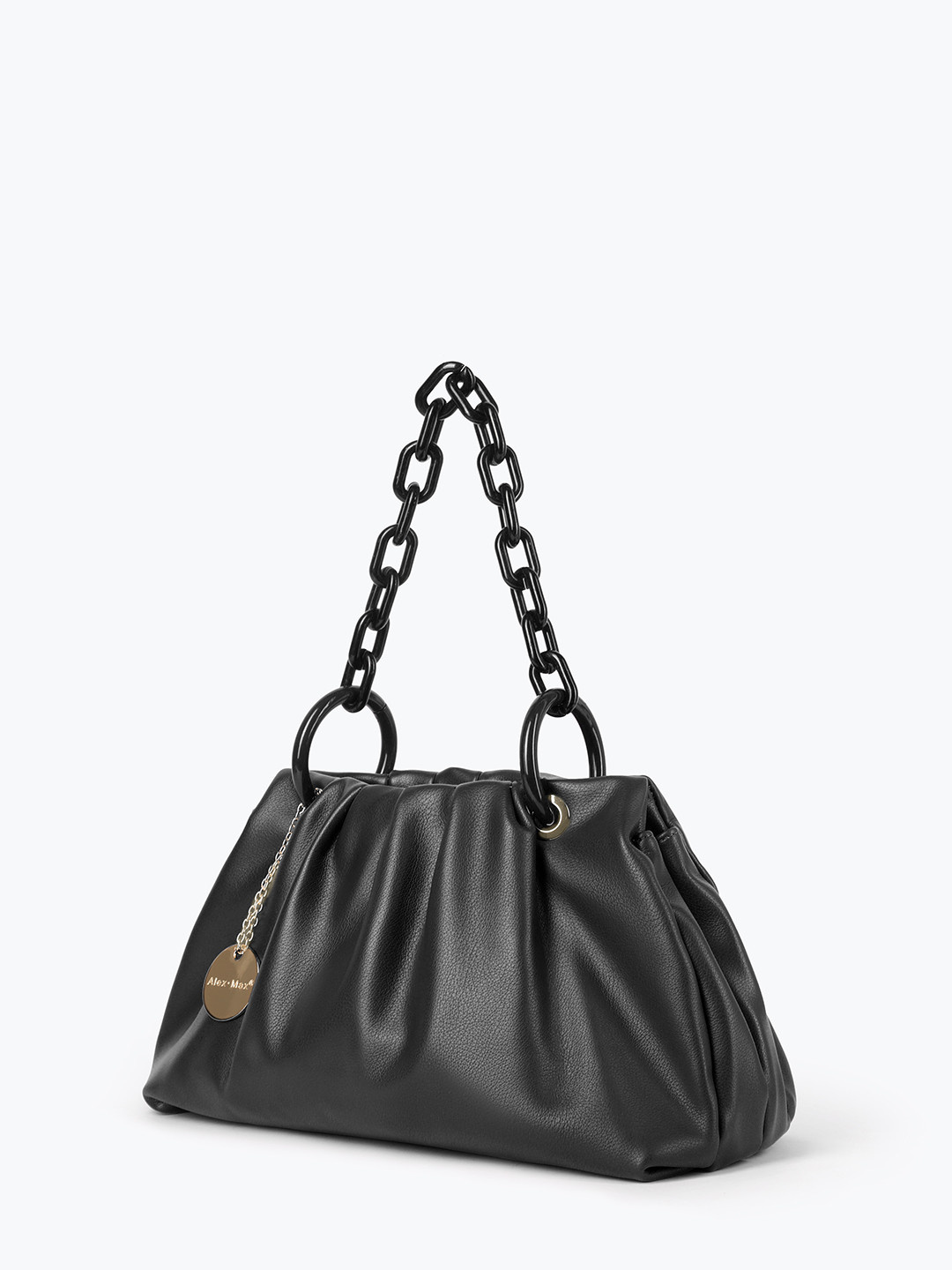 Фото Женская сумка из эко-кожи с декоративной цепочкой Классические сумки
