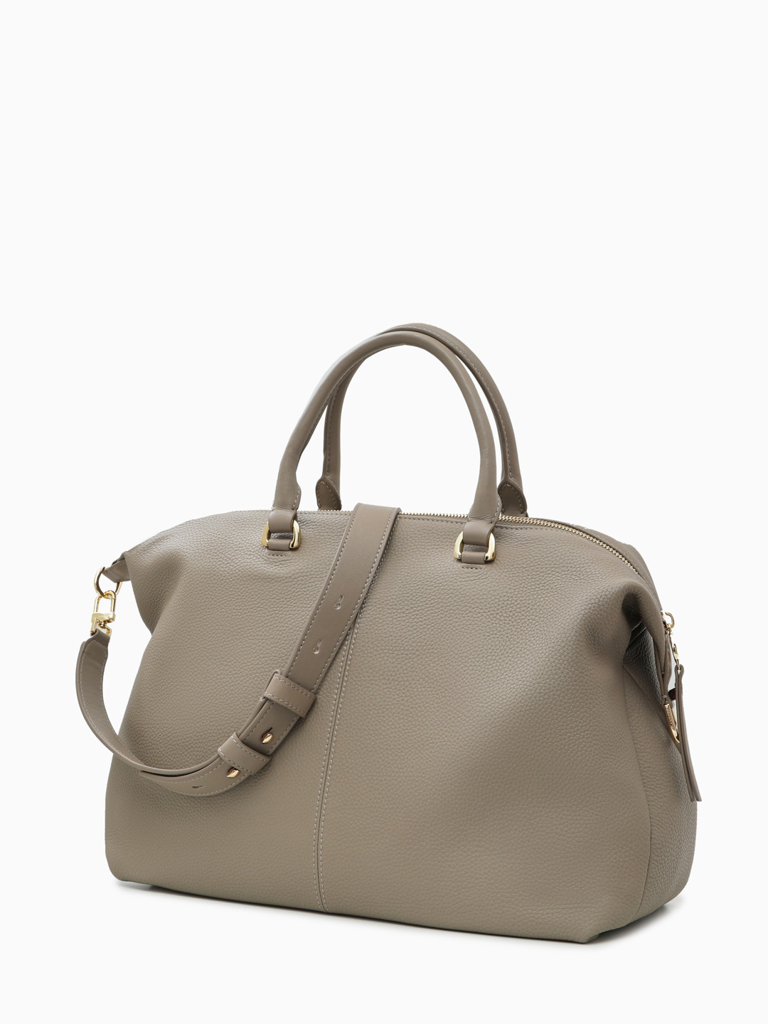 Фото Женская сумка-тоут среднего размера из мягкой зернистой кожи Классические сумки