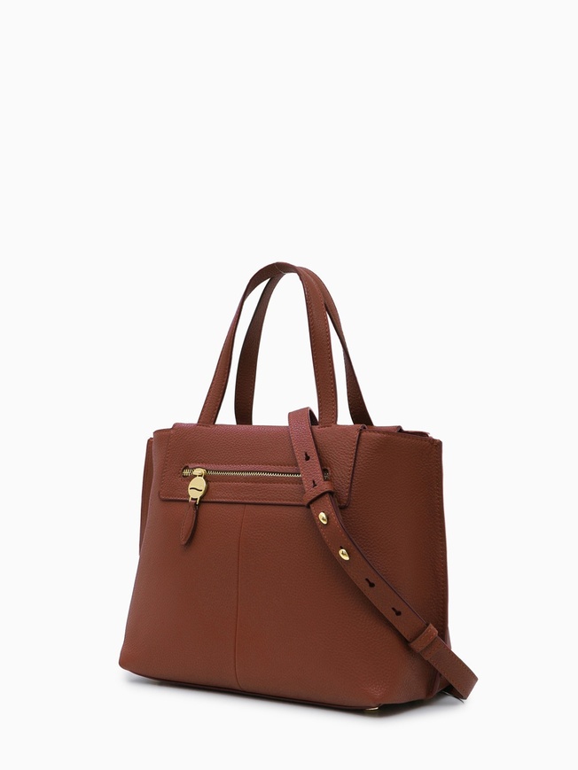 Женская сумка-тоут среднего размера из зернистой кожи