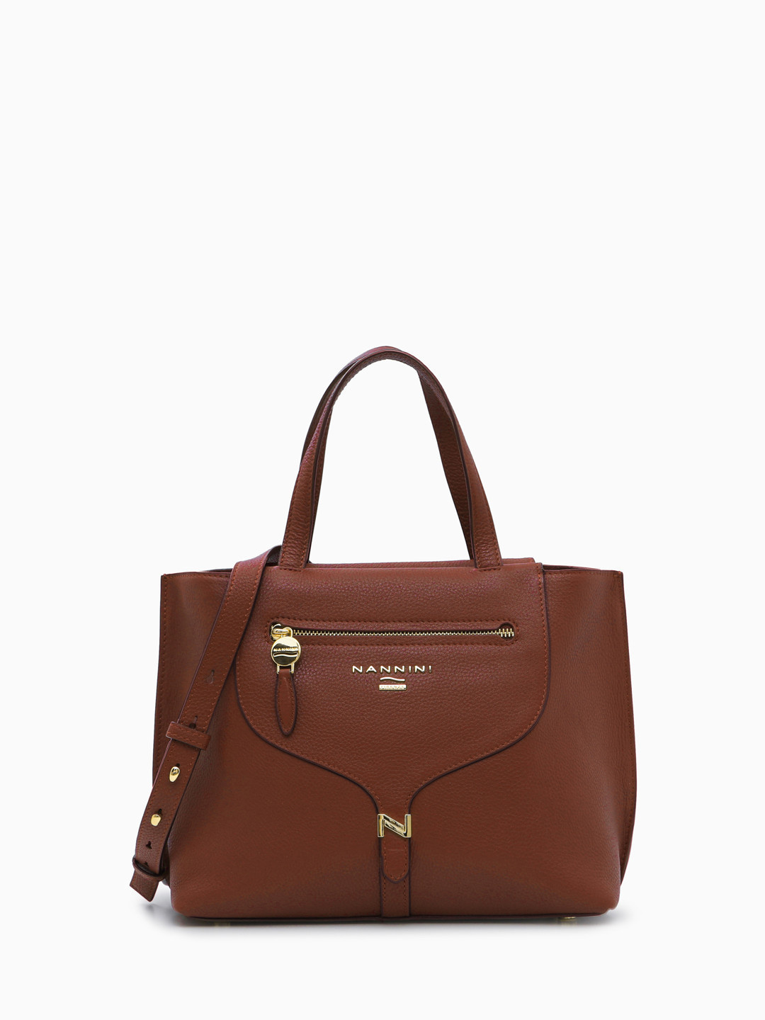 Фото Женская сумка-тоут среднего размера из зернистой кожи Классические сумки