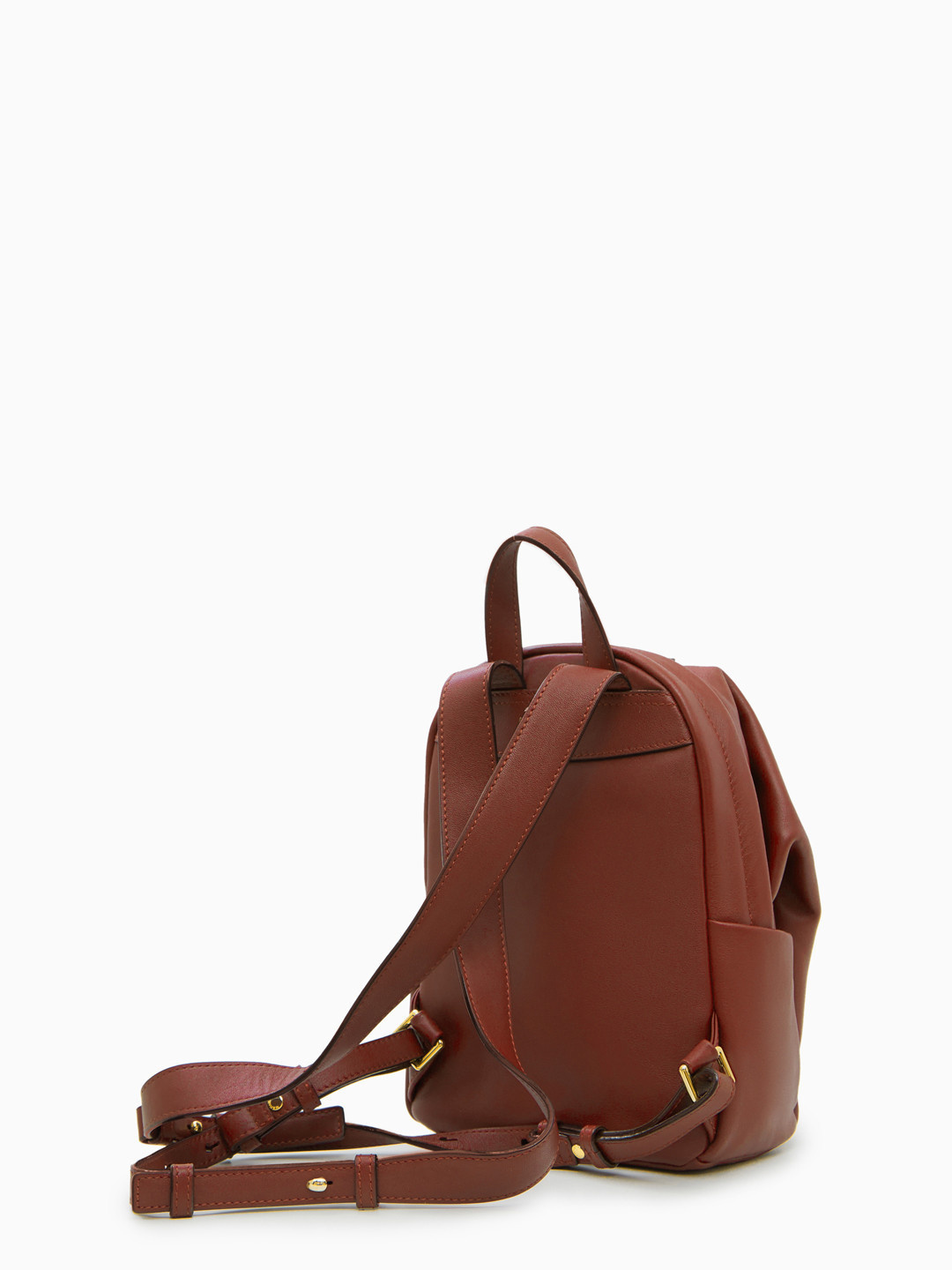 Фото Женский рюкзак-сумка из гладкой кожи Рюкзаки