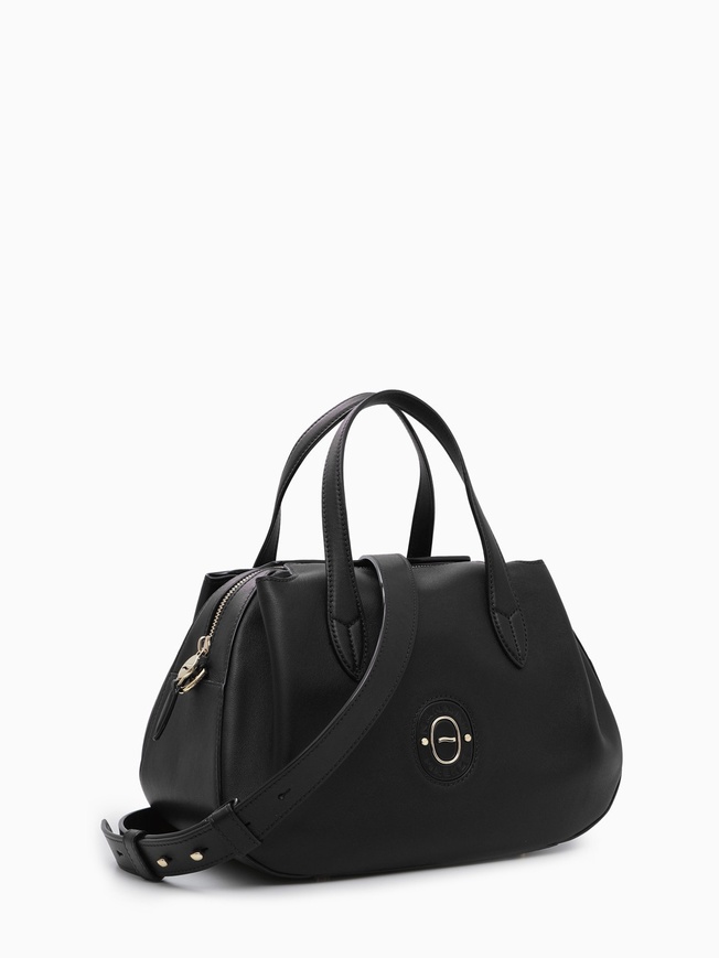 Женская сумка-тоут среднего размера из гладкой кожи