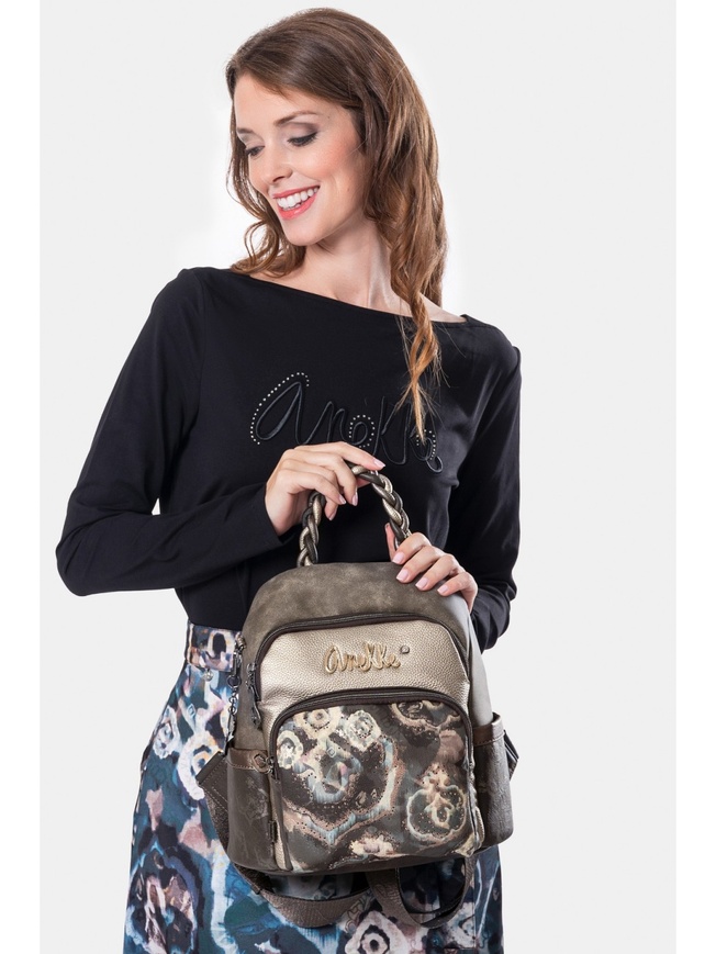 Женский рюкзак с принтом