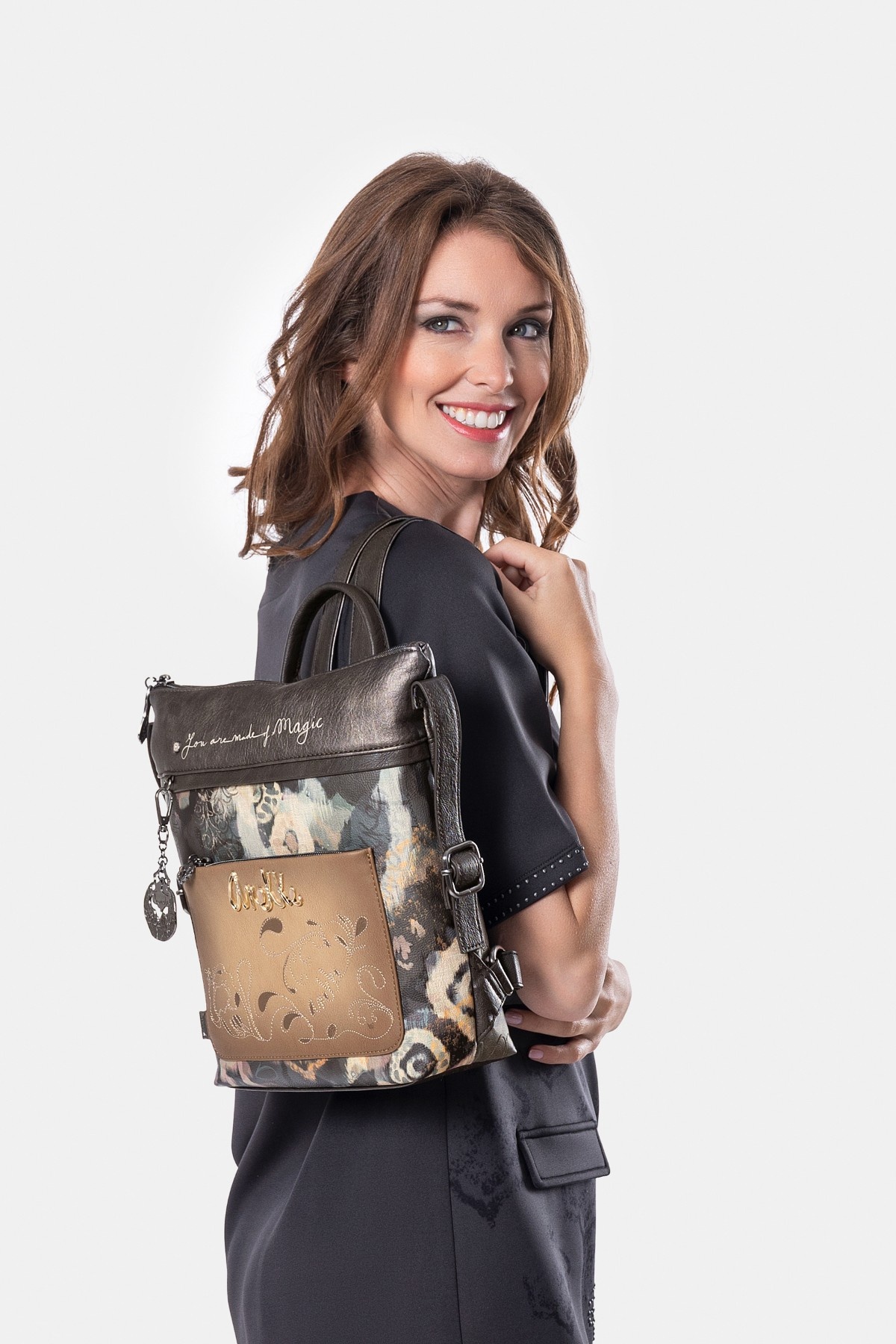 Фото Женский рюкзак с принтом Рюкзаки