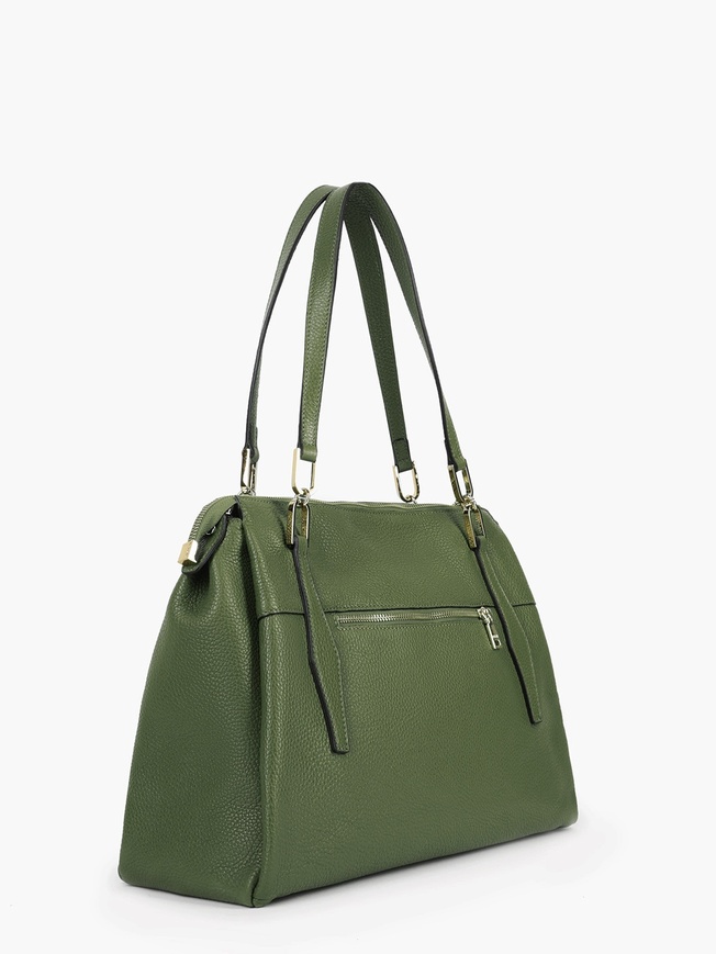 Сумка-тоут из натуральной зернистой кожи