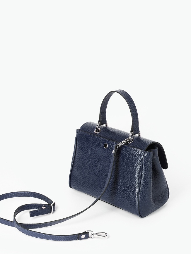 Сумка-сэтчел среднего размера из плотной фактурной кожи