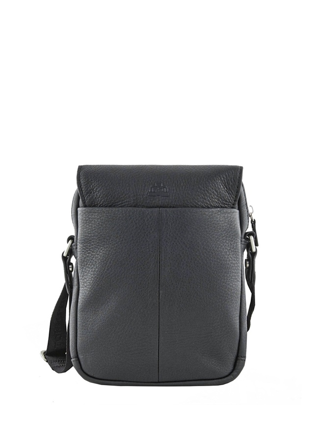 Сумка через плечо из мягкой кожи черного цвета коллекции 