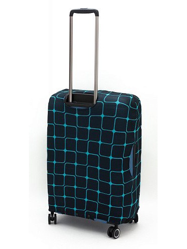 Изображение Чехол для среднего чемодана BLUE TEAL TILES Eberhart EBH582-M Фото Чехол для среднего чемодана BLUE TEAL TILES Чехлы для чемоданов