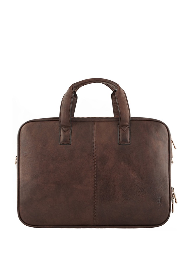 Мужская сумка для документов из винтажной матовой кожи 