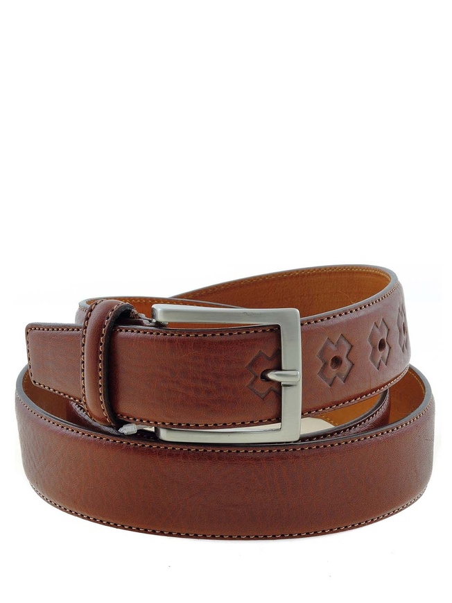 Мужской брючный ремень из натуральной кожи коллекции 