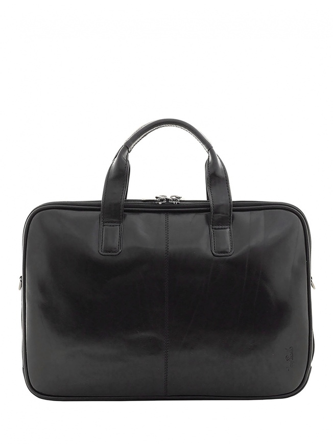 Мужская деловая сумка из черной кожи коллекции 