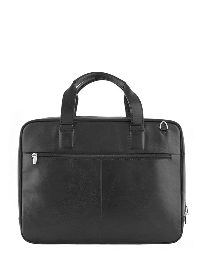 Мужская бизнес сумка из глянцевой кожи с матовым эффектом 