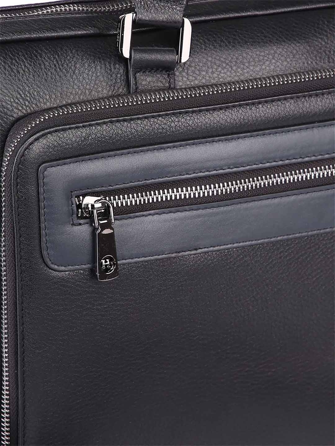 Изображение Мужская бизнес сумка из мягкой зернистой кожи Hight Touch 5511-1 Фото Мужская бизнес сумка из мягкой зернистой кожи Деловые сумки (А4)