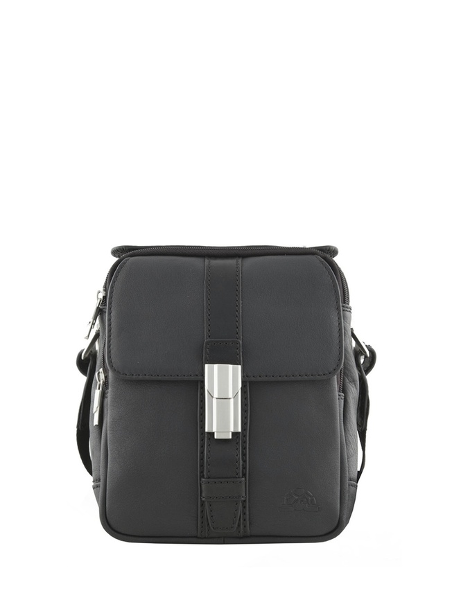 Мужская сумка с ручкой и плечевым ремнем из кожи 