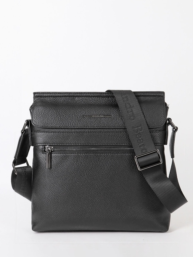 Стильная мужская сумка-планшет через плечо из мягкой зернистой кожи