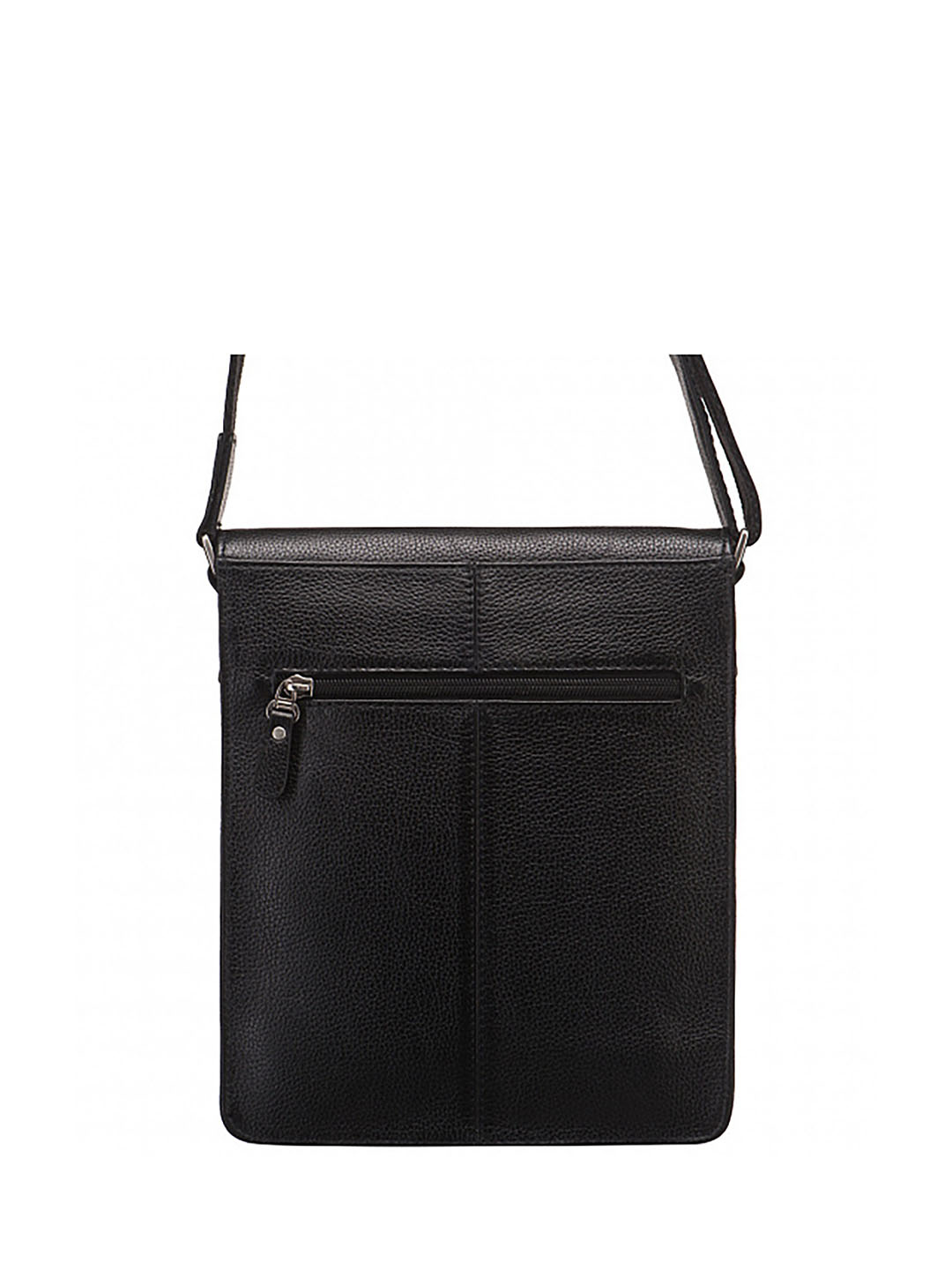 Фото Мужская сумка через плечо черного цвета из натуральной кожи Сумки через плечо