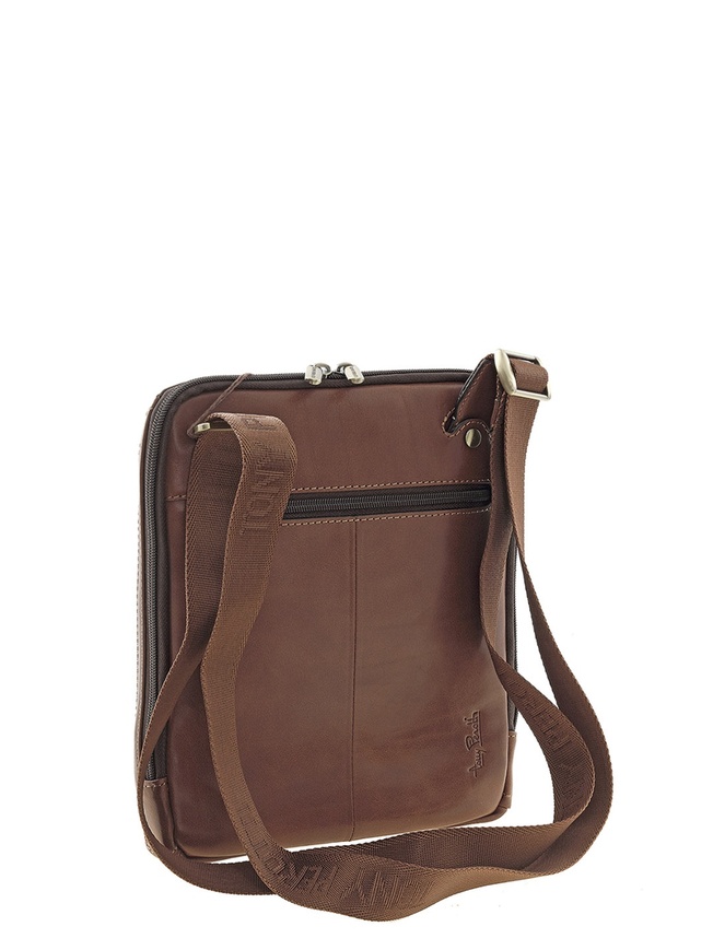 Компактная сумка-через плечо из плотной кожи 