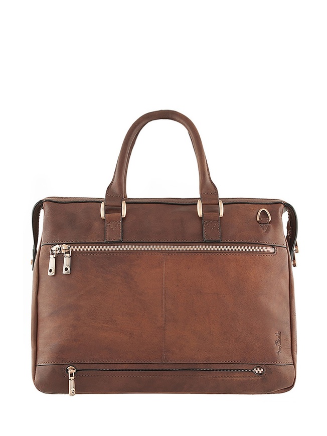 Мужская бизнес-сумка из натуральной винтажной кожи коллекции 