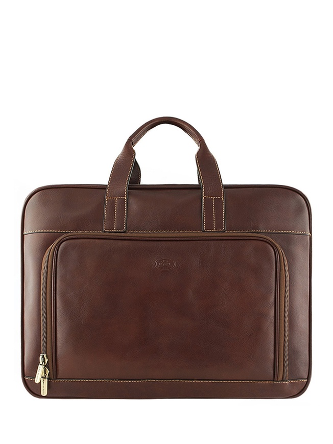 Мужская бизнес сумка из премиальной кожи 