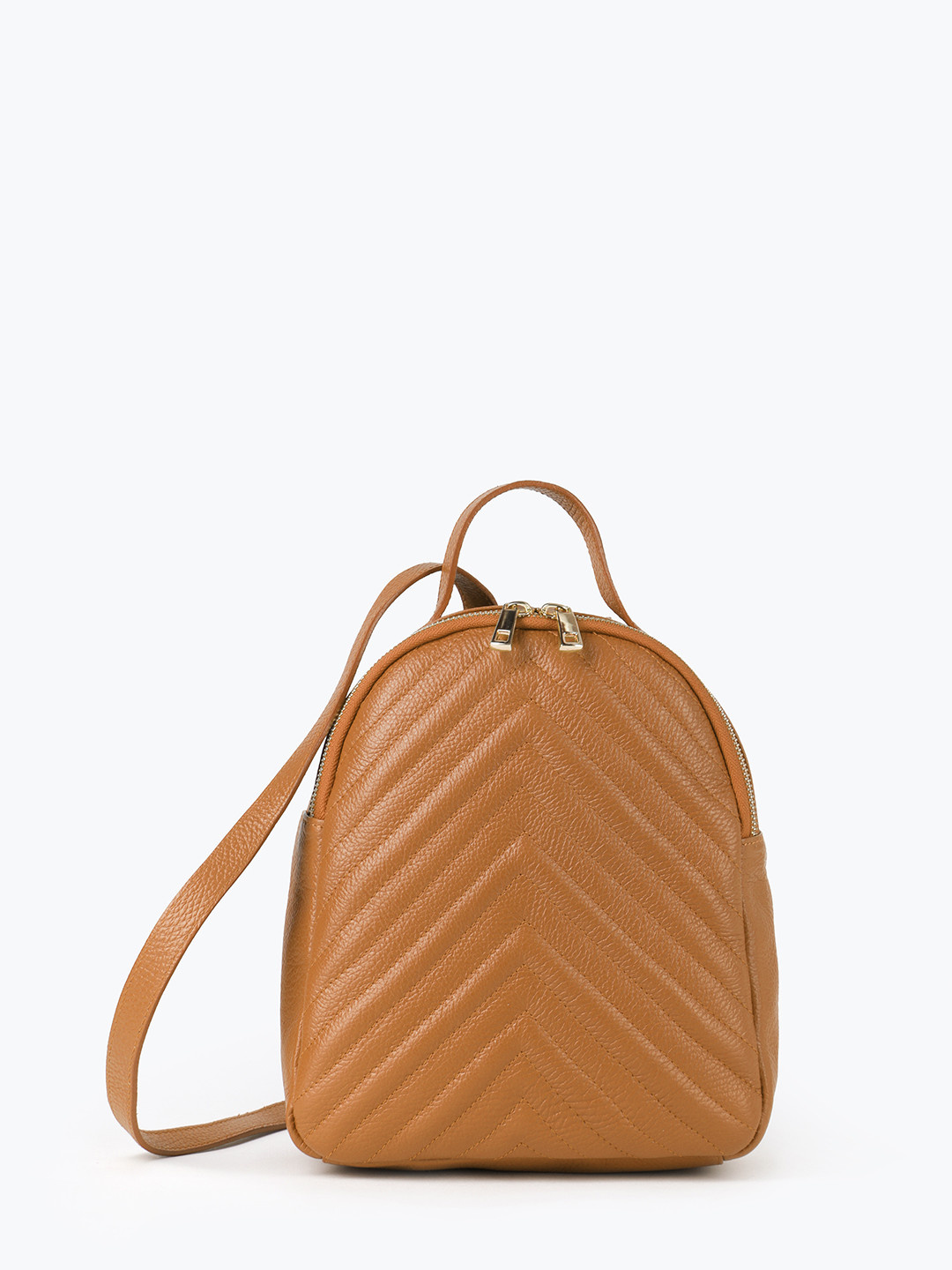 Изображение Небольшой женский рюкзак из мягкой кожи Folle 415 dollaro beige Фото Небольшой женский рюкзак из мягкой кожи Рюкзаки