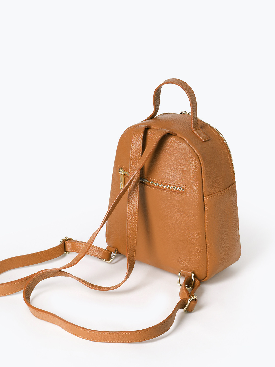 Изображение Небольшой женский рюкзак из мягкой кожи Folle 415 dollaro beige Фото Небольшой женский рюкзак из мягкой кожи Рюкзаки