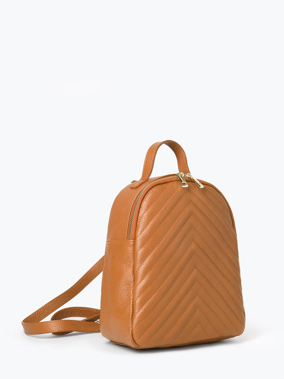 Изображение Небольшой женский рюкзак из мягкой кожи Folle 415 dollaro beige Фото Небольшой женский рюкзак из мягкой кожи Рюкзаки