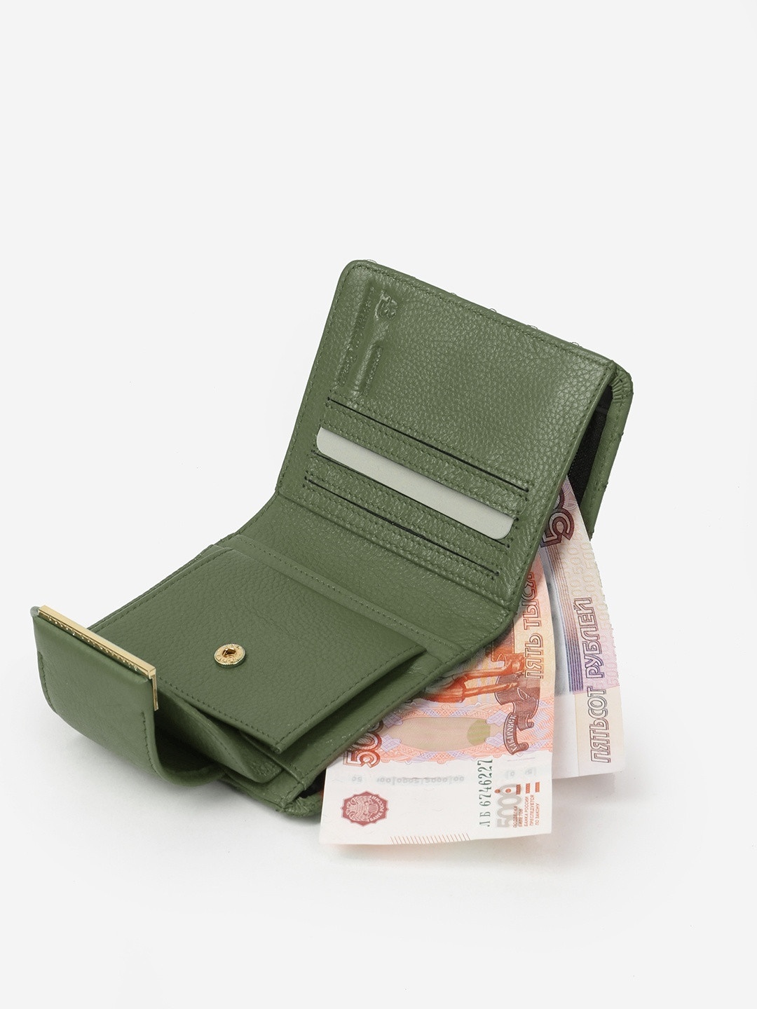 Изображение Компактный женский кошелек из стеганой кожи Alessandro Beato 220-10-6004 Фото Компактный женский кошелек из стеганой кожи Кошельки