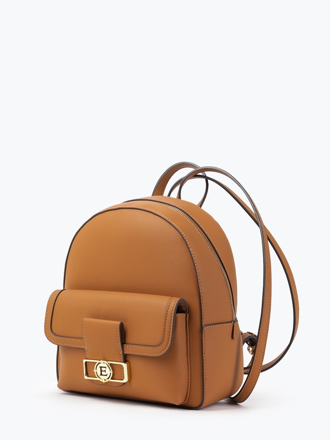 Небольшой женский рюкзак из плотной эко-кожи