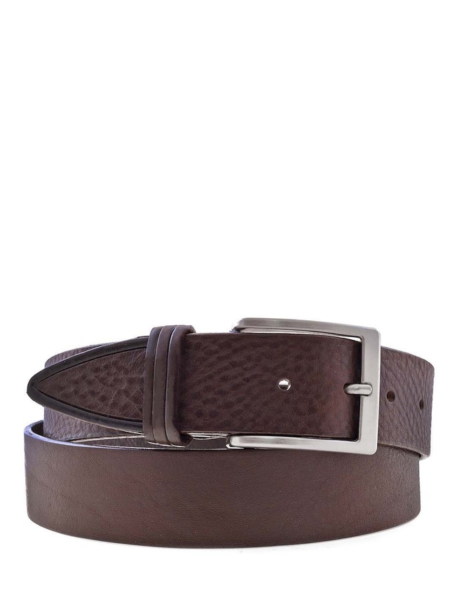 Широкий мужской ремень для джинс из матовой кожи коллекции 